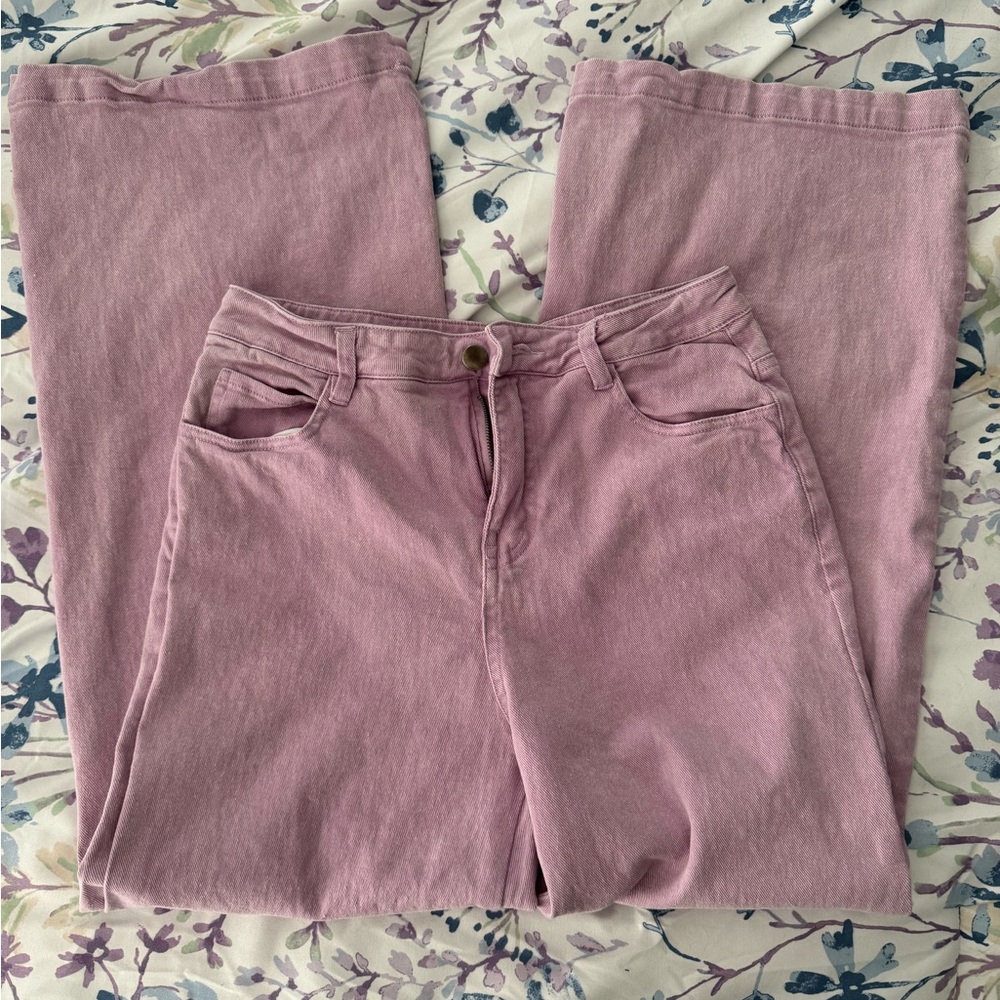 Entro Wide Leg Stretch Denim Jeans